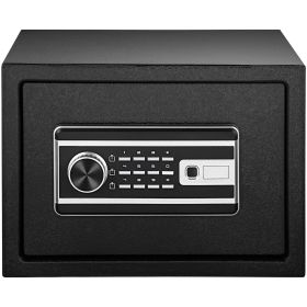 Safe Box, 0.8 CU.FT Fingerprint Safe Box for Money with 2 Keys & Digital Keypad, Q235 Steel Safe Box for Storing Cash, Jewelry, Pistols, Document Safe Box, 0.8 CU.FT Fingerprint Safe Box for Money with 2 Keys & Digital Keypad, Q235 Steel Safe Box for Storing Cash, Jewelry, Pistols, Document
